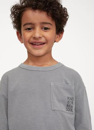 2-4/4-6/8-10 лет h&m фирменная футболка с длинным рукавом топ лонгслив реглан мальчику варенка2 фото