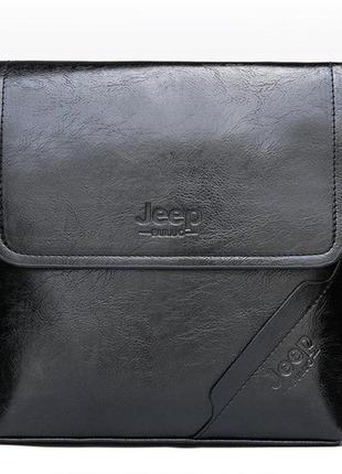Мужская сумка планшет jeep через плечо, барсетка сумка-планшет для мужчин5 фото