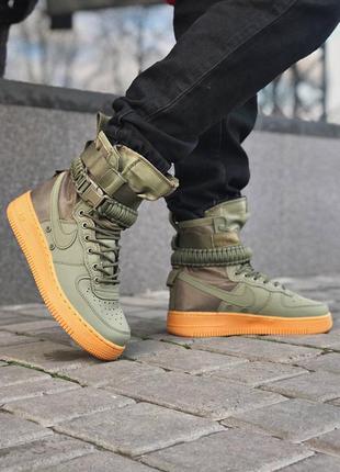 Кросівки nike sf air force 1 high khaki