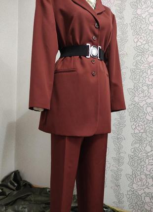 Furnkranz брендовий брючний класичний шерстяний костюм з брюками2 фото