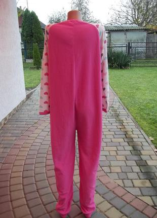 ( s - 44 р ) женская пижама кигуруми комбинезон флисовый б/у6 фото