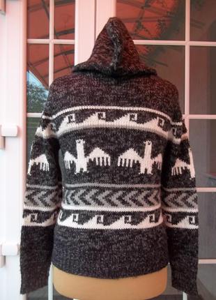 ( 46 р ) nev look женская  кофта свитер джемпер пуловер с капюшоном  оригинал5 фото