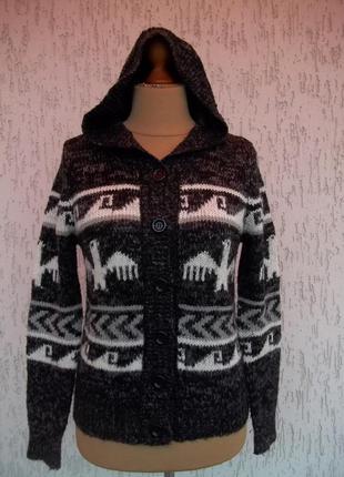 ( 46 р ) nev look женская  кофта свитер джемпер пуловер с капюшоном  оригинал6 фото