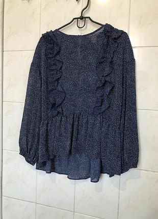 Блуза в горошок zara 5
