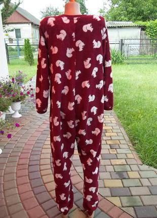 ( 44 / 46 р) love to lounge женская пижама кигуруми комбинезон флисовый б/у2 фото