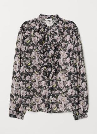 В наличии блуза в цветочный принт zara h&m