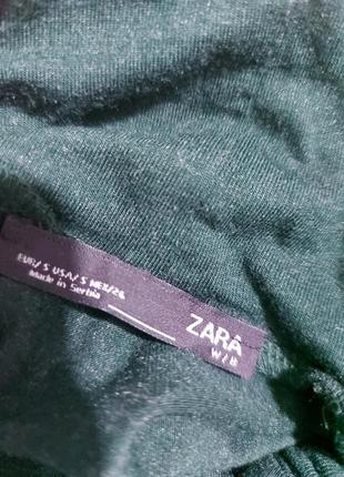 Изумрудный гольф с бантом zara c вискозы8 фото