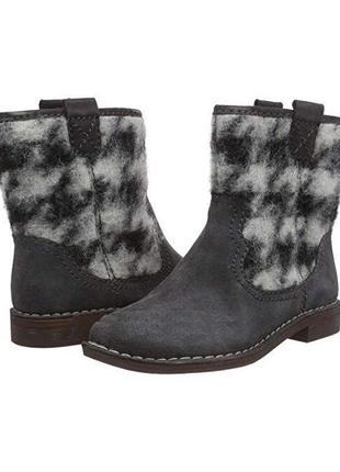 Р.37.5, 40  clarks женские замшевые ботинки   оригинал