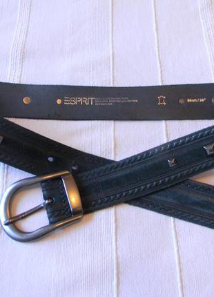Esprit -кожаный ремень 85см5 фото