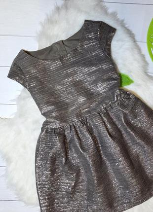 Нарядное платье с серебристым отливом3 фото