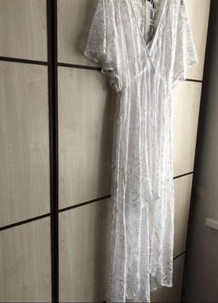 Платье белое длинное10 фото
