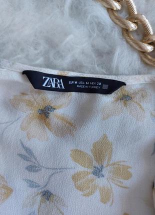 Очень красивая блуза с трендовыми рукавами в идеальном состоянии 🖤zara🖤6 фото