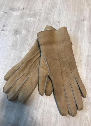 Замша-нубук , натуральні рукавички