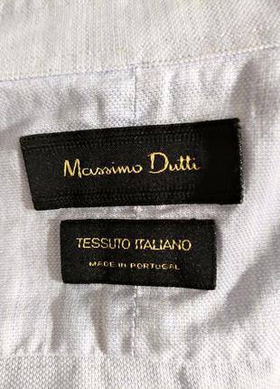 Брендовая рубашка с мужского плеча massimo dutti8 фото