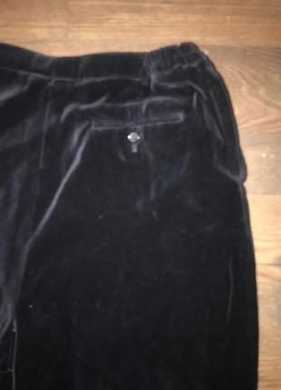 Черные бархатные брюки капри кюлоты италия оригинал6 фото