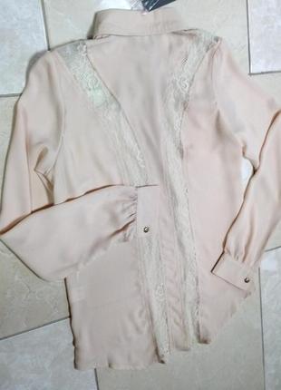 Распродажа! нарядная блуза кружево 42-44 poppy lux4 фото