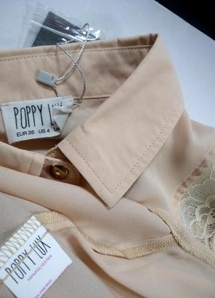 Распродажа! нарядная блуза кружево 42-44 poppy lux5 фото