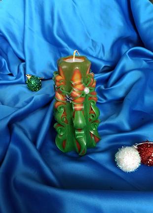 Свічка різьблена, свічка різьблена ручної роботи