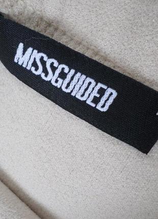 Нюдовая (бежевая) асимметричная юбка от missguided s/m4 фото