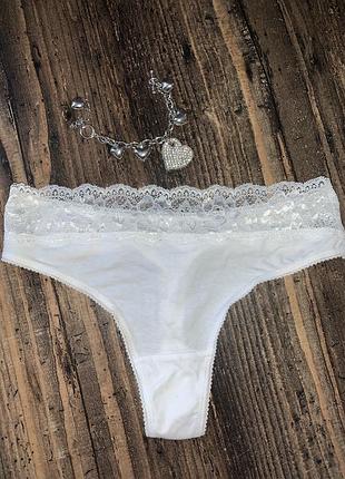 Новые белые стринги🤍