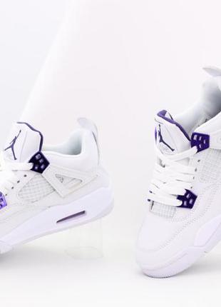 Nike air jordan retro 4 кроссовки демисезон5 фото