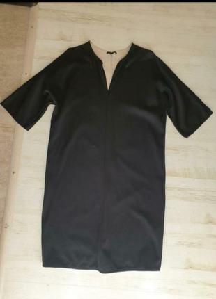 Стильне чорне міді плаття оверсайз cos1 фото