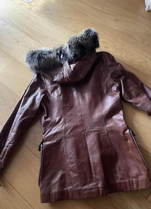 Куртка кожаная демисезонная adamo2 фото