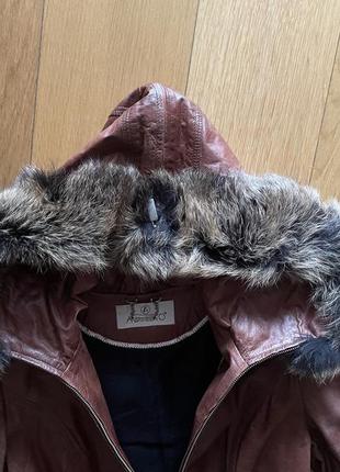 Куртка кожаная демисезонная adamo7 фото