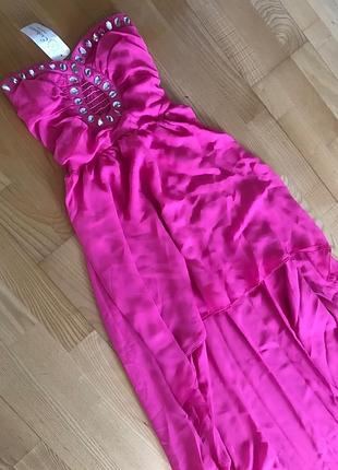 Сукня-бюстьє вечірня з асиметричним низом