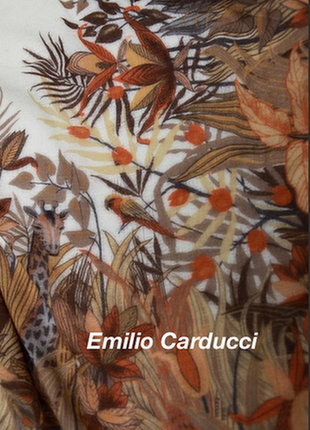 Винтажный большой шерстяной платок шаль emilio carducci roma italy