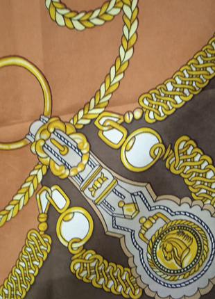 Платок брендовый винтаж винтажный шелк шелковый подписной бренд sevini3 фото