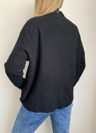Вьязаная кофта свитер в рубчик удлиненный promod гольф водоласка светр6 фото