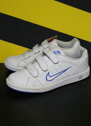 Кроссовки кожаные на липучках