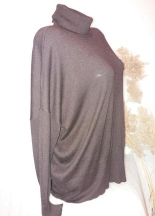 Красивый коричневый свитер большого размера3 фото