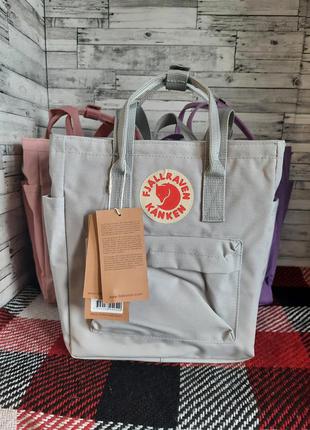 Рюкзак fjallraven kanken totepack mini, шопер, сумка канкен тотепак, шоппер, чорний, чорний, на подарунок новий рік, подарунок новий рік3 фото