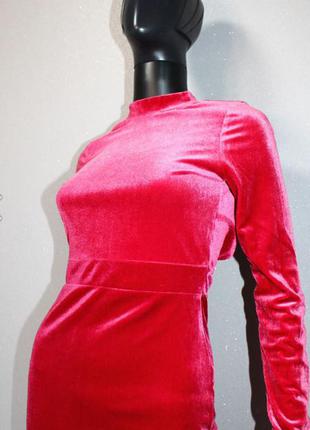 Бархатное платье h&m р. xs   с  открытой спиной2 фото