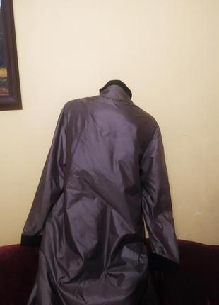 Мегакласна курточка-плащ хакі сірий хамелеон на замочку canda 38/402 фото