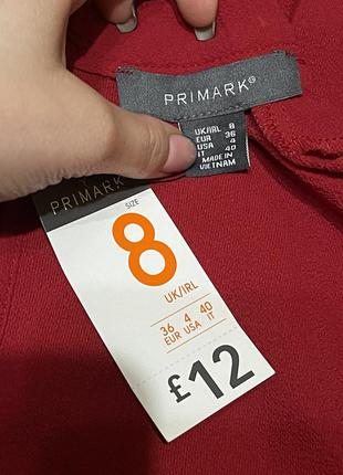 Красная блуза primark рукава клеш zara h&m6 фото