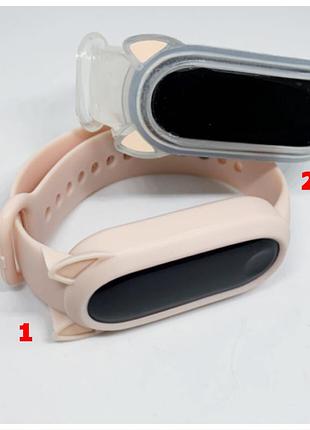 Ремінець mi band 3 mi band 4 mi band 5 mi band 6 різні кольори