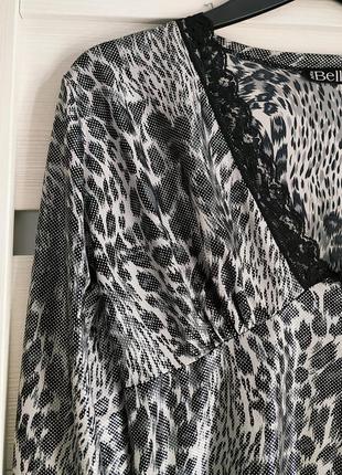 Вечернее платье с леопардовым принтом и блеском bella2 фото