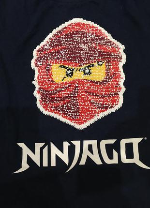 Футболка h&m ninjago на 6/8 лет.7 фото