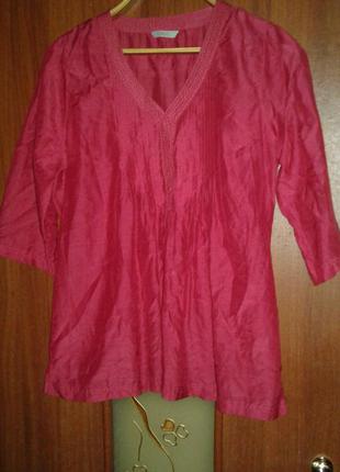 Блуза тонюсенькая шелк+коттон