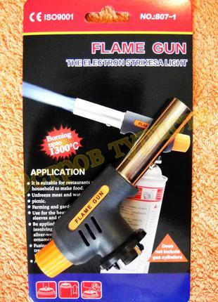 Газовая горелка с пьезоподжигом flame gun 807-1