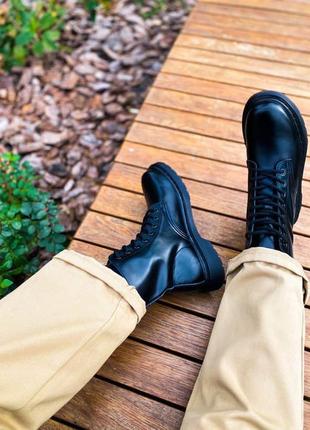 Женские ботинки dr. martens 1460 bex classic мех | жіночі черевики чорні6 фото