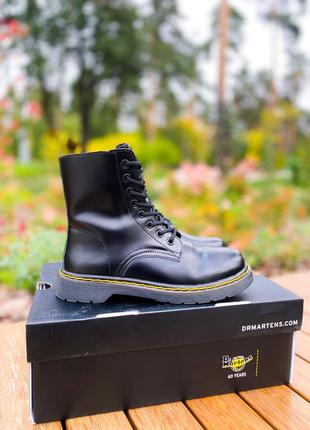 Женские ботинки dr. martens 1460 bex classic мех | жіночі черевики чорні4 фото