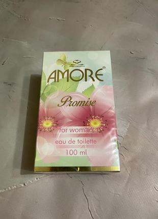 Туалетная вода amore promise для женщин 100 мл sora cosmetic