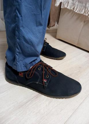 Замшевые мужские туфли, ботинки, обувь4 фото