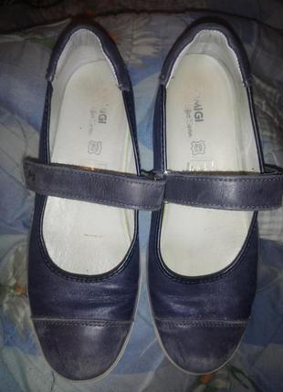 Туфли балетки кожа