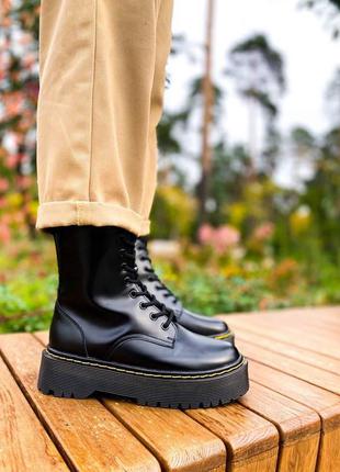 Жіночі черевики dr. martens jadon black термо знижка sale | жіночі черевики чорні знижка4 фото