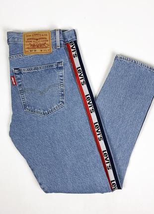 Levi’s stonewashed 501 с лампасами levis